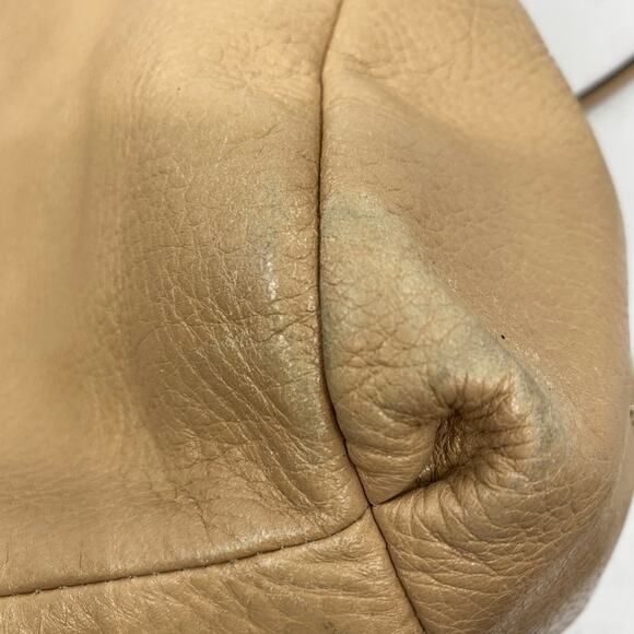 Coach Large Edie Tan Leather Shoulder Bag - Picture 11 of 13